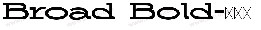 Broad Bold字体转换 Broad Bold字体转换